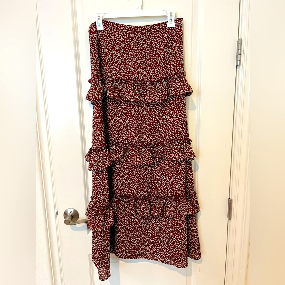 Blue Tassel maxi skirt Anthropologie